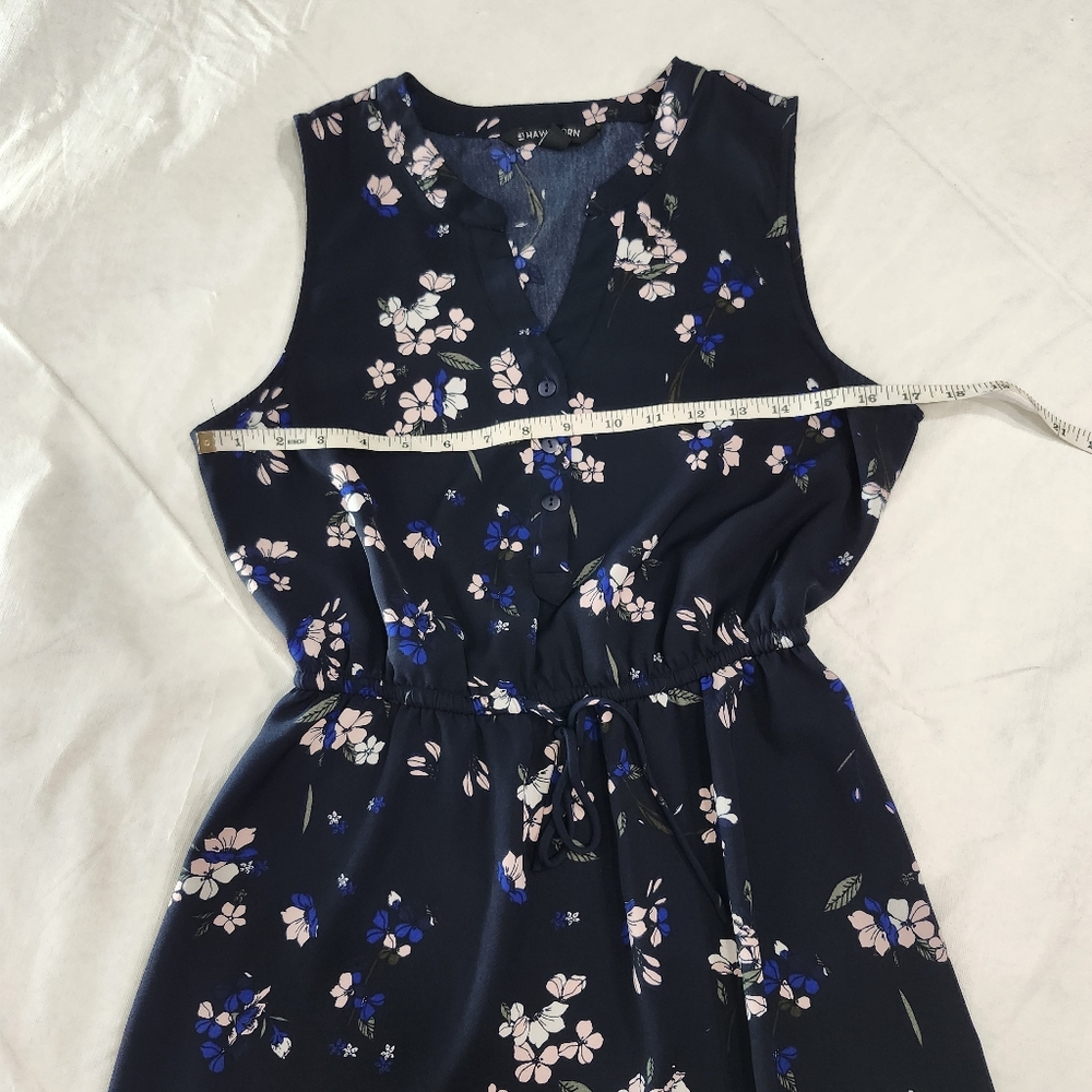 41 Hawthorn Size Small Floral Sleeveless Dress - Navy - Picture 4 of 7